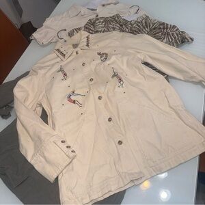 Cactus California South West Jacket Shirt Dressbarn M Medium S SmallX4 Shirts S9